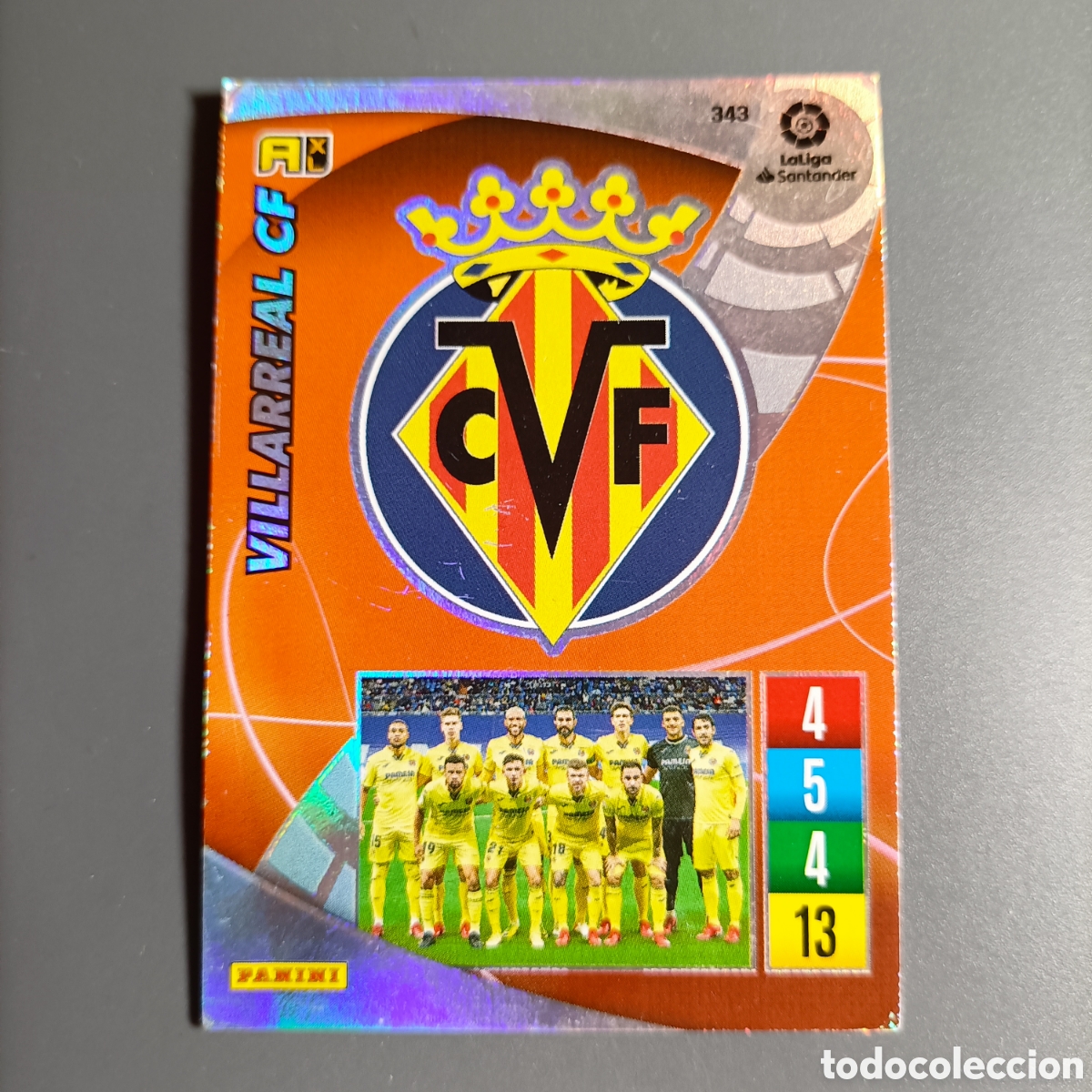 Cromos de f&uacute;tbol: ADRENALYN. LIGA 2021-2022 (VILLARREAL) №343 ESCUDO