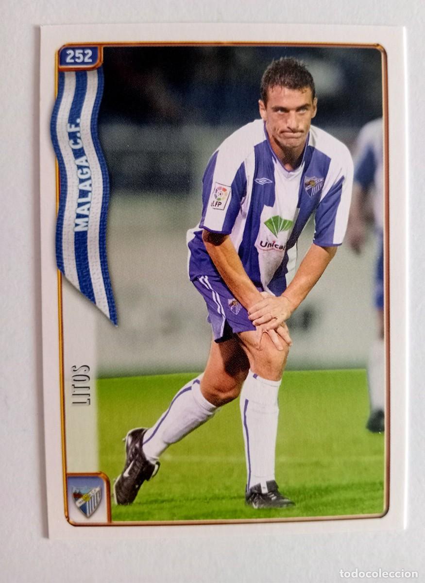 Cromos de f&uacute;tbol: CROMO FUTBOL M&Aacute;LAGA C.F. MUNDI CROMO 2004-2005: LITOS