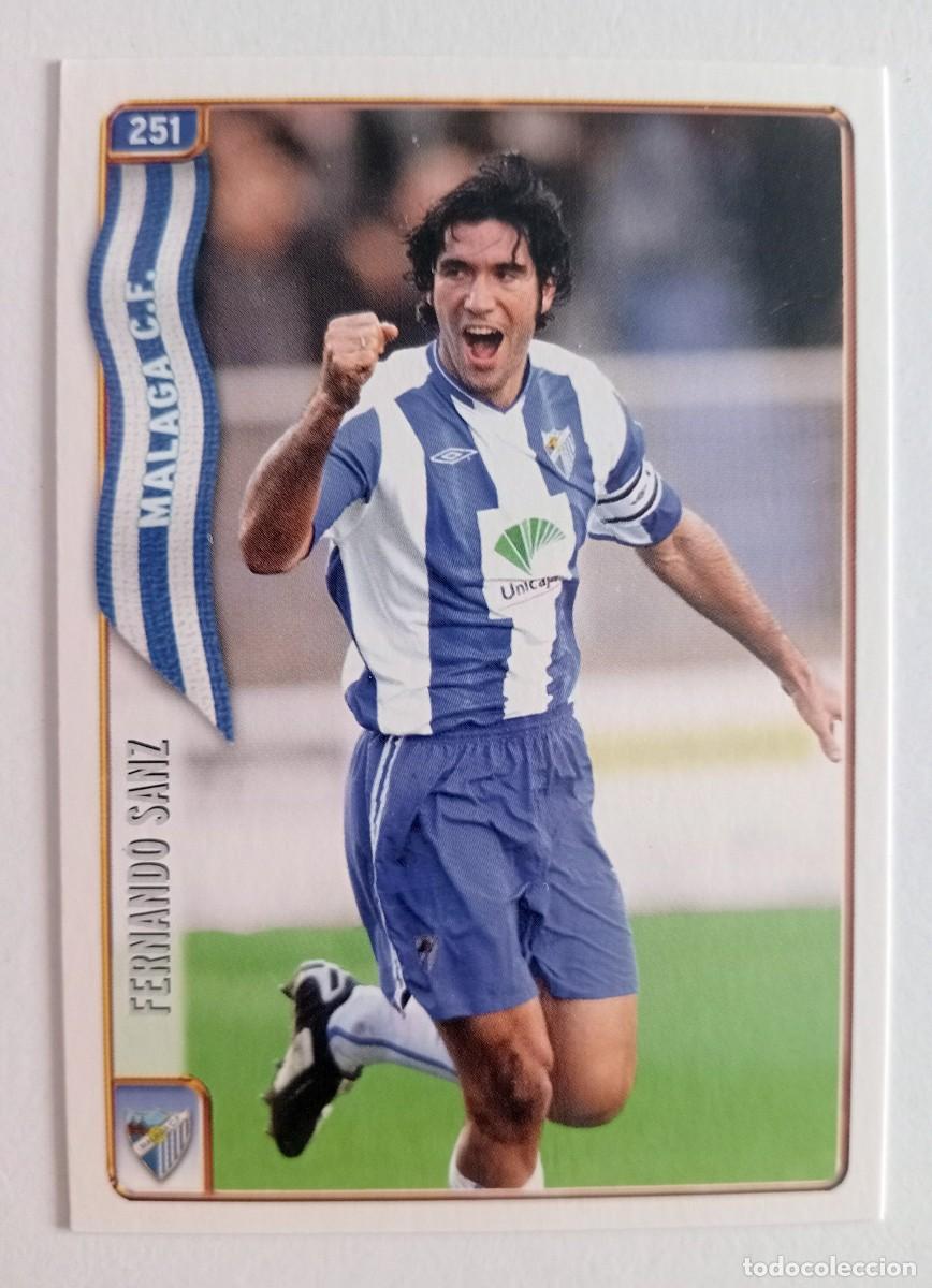Cromos de f&uacute;tbol: CROMO FUTBOL M&Aacute;LAGA C.F. MUNDI CROMO 2004-2005: FERNANDO SANZ