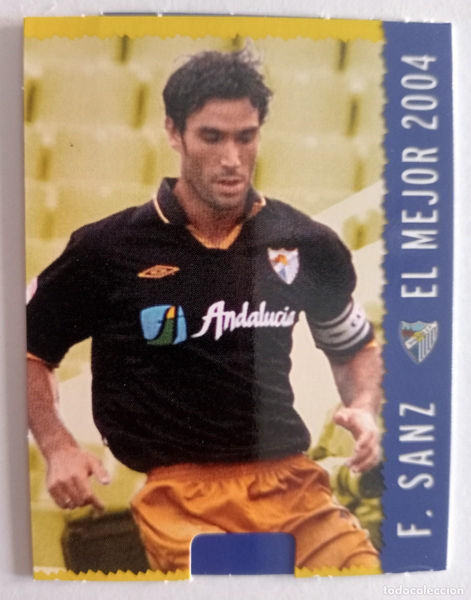 Cromos de f&uacute;tbol: CROMO FUTBOL M&Aacute;LAGA C.F. MUNDI CROMO 2004-2005: FERNANDO SANZ (EL MEJOR)