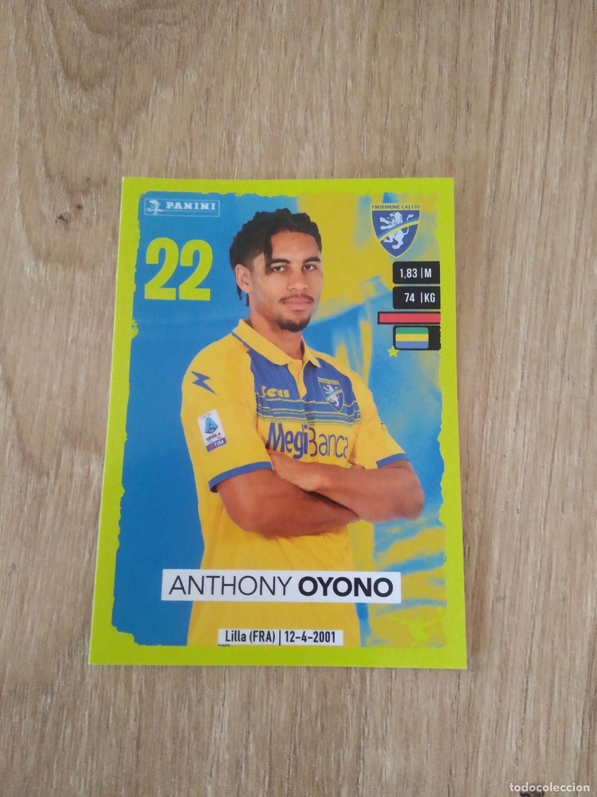 Cromos de f&uacute;tbol: 137 ANTHONY OYONO FROSINONE CROMO FUTBOL PANINI LIGA ITALIA 23-24 CALCIATORI 2023-2024