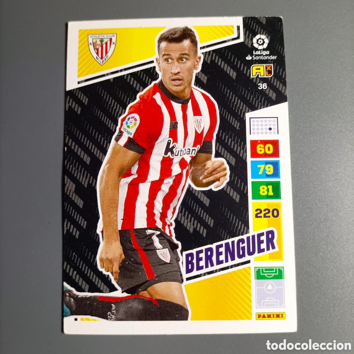 Cromos de f&uacute;tbol: ADRENALYN. LIGA 2022-2023 (ATHLETIC) №36 BERENGUER