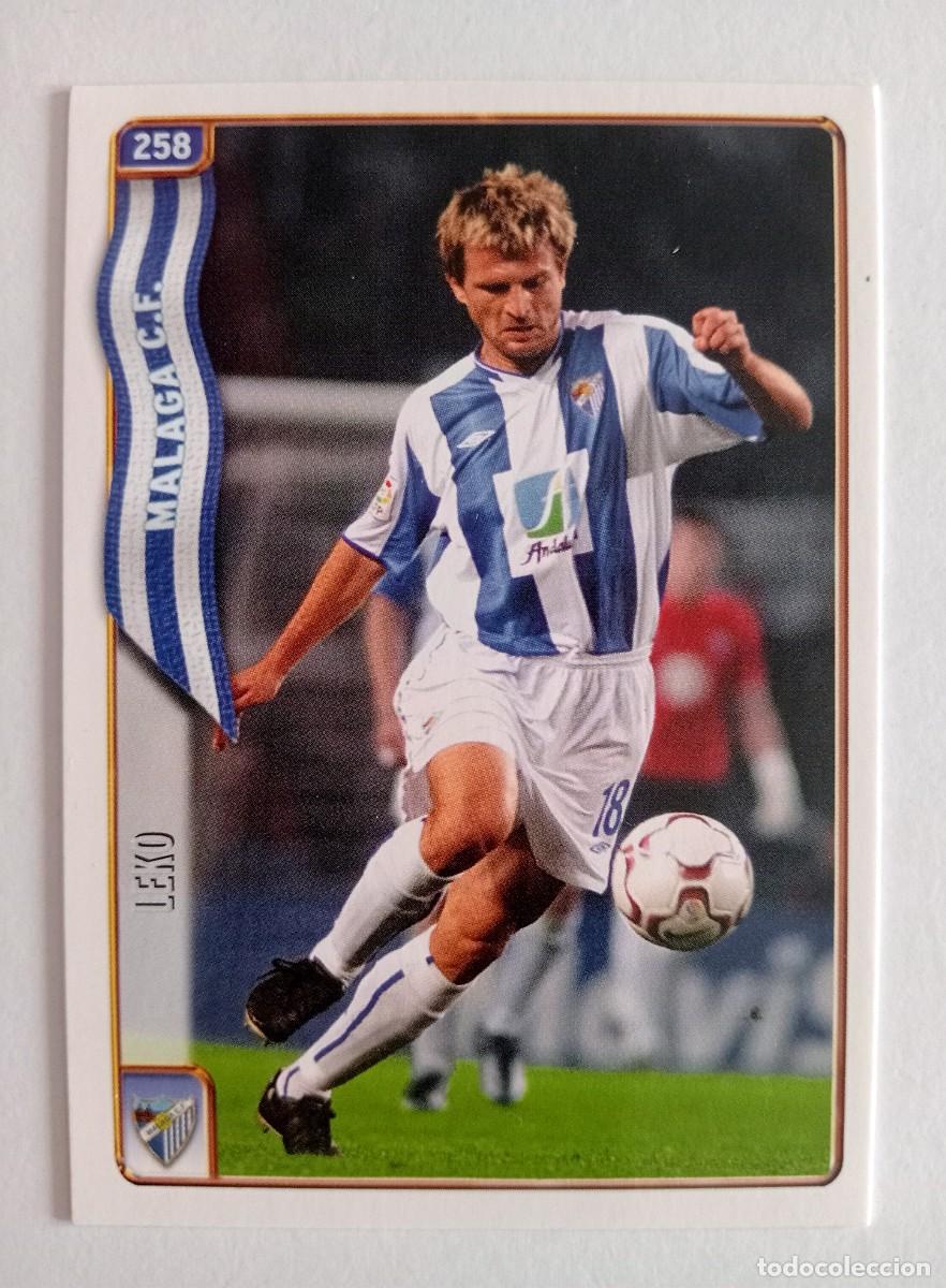 Cromos de f&uacute;tbol: CROMO FUTBOL M&Aacute;LAGA C.F. MUNDI CROMO 2004-2005: LEKO