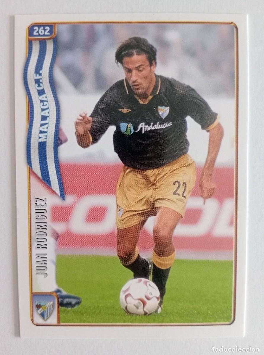 Cromos de f&uacute;tbol: CROMO FUTBOL M&Aacute;LAGA C.F. MUNDI CROMO 2004-2005: JUAN RODR&Iacute;GUEZ