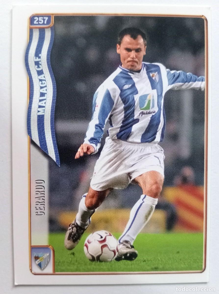 Cromos de f&uacute;tbol: CROMO FUTBOL M&Aacute;LAGA C.F. MUNDI CROMO 2004-2005: GERARDO