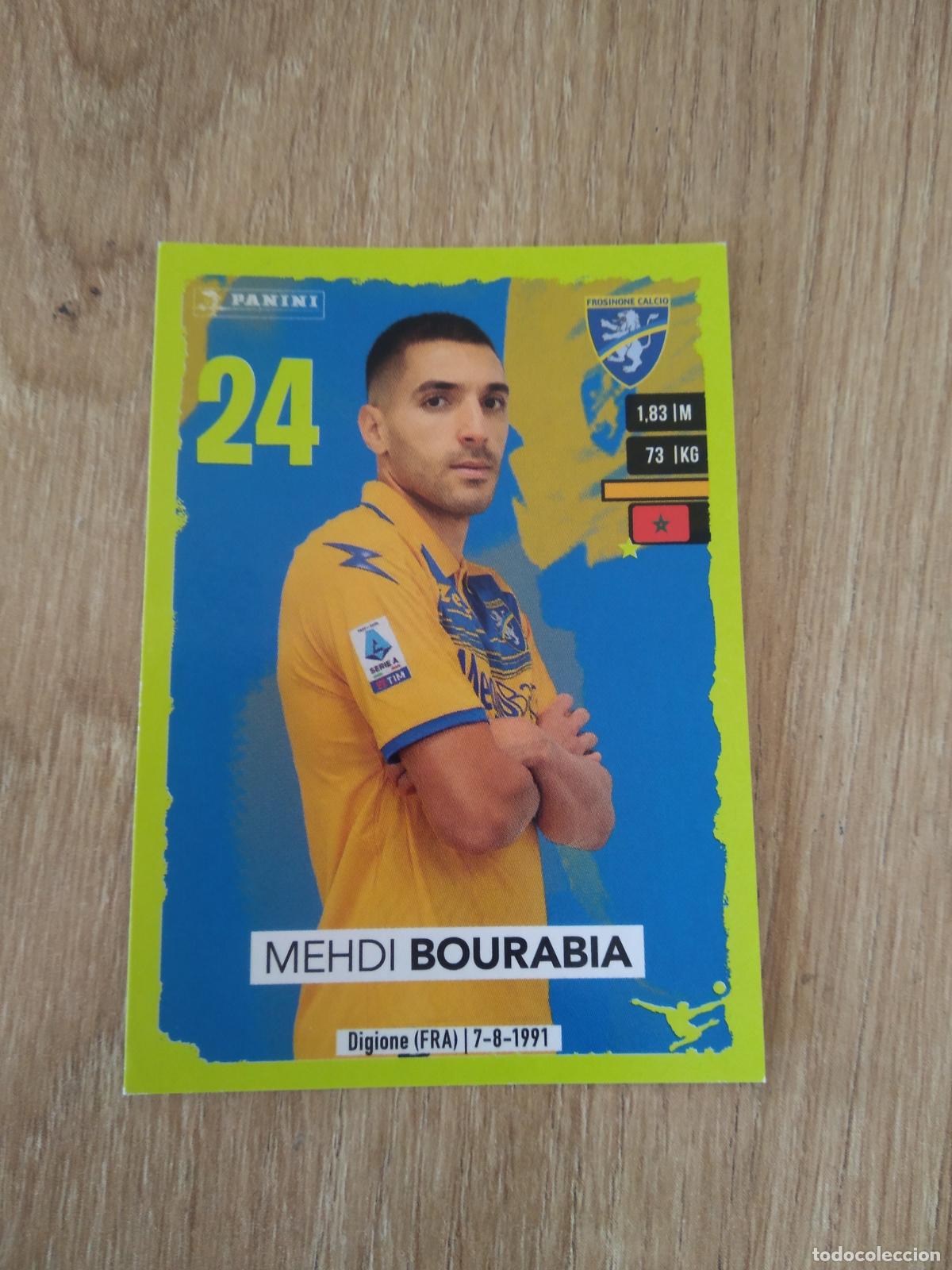 Cromos de f&uacute;tbol: 141 MEHDI BOURABIA FROSINONE CROMO FUTBOL PANINI LIGA ITALIA 23-24 CALCIATORI 2023-2024