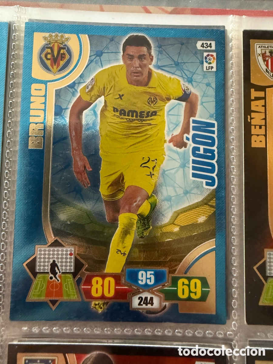 Cromos de f&uacute;tbol: Adrenalyn XL 2013-14. BRUNO ( Villarreal). JUG&Oacute;N