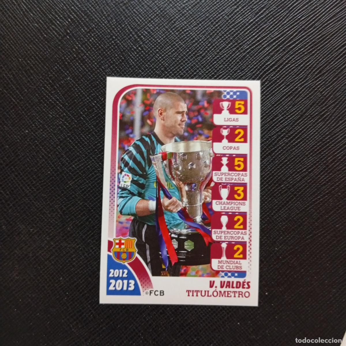 Cromos de f&uacute;tbol: 171 VICTOR VALDES BARCELONA PANINI COLECCION OFICIAL 2013 2013 12 13 - SIN PEGAR - A152 PG10