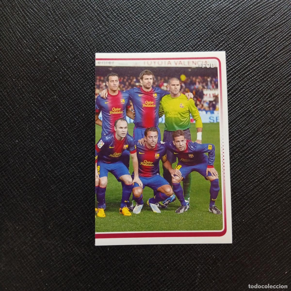 Cromos de f&uacute;tbol: 12 ALINEACION BARCELONA PANINI COLECCION OFICIAL 2013 2013 12 13 - SIN PEGAR - A152 PG10