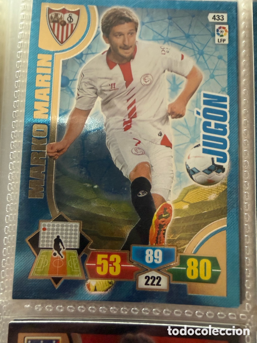 Cromos de f&uacute;tbol: Adrenalyn XL. 2013-14. MARCO MAR&Iacute;N ( Sevilla ). JUG&Oacute;N