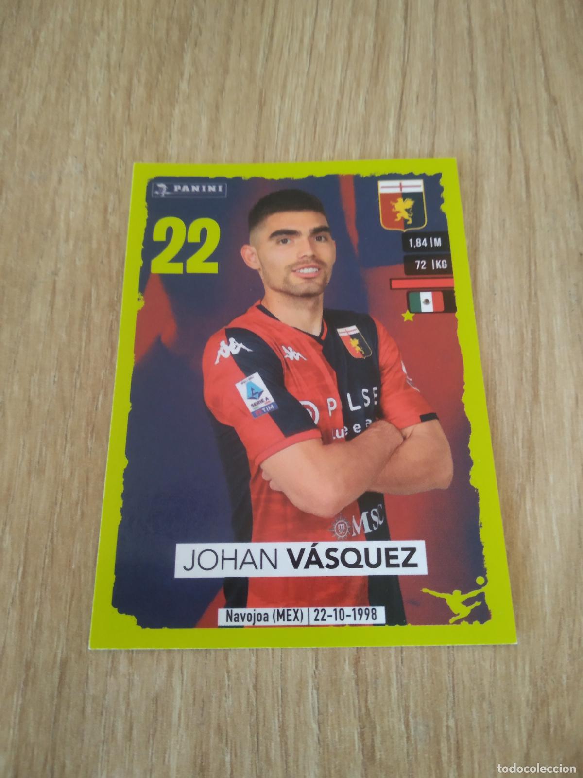 Cromos de f&uacute;tbol: 166 JOHAN VASQUEZ GENOA CROMO FUTBOL PANINI LIGA ITALIA 23-24 CALCIATORI 2023-2024