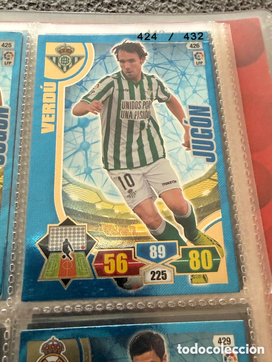 Fu&szlig;ball-Sticker: Adrenalyn XL 2013-14. VERDU ( Real Betis). JUG&Oacute;N