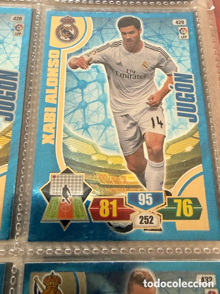 Fu&szlig;ball-Sticker: Adrenalyn XL. 2013-14. XABI ALONSO ( Real Madrid). JUG&Oacute;N
