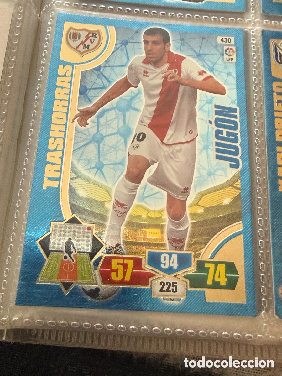 Cromos de f&uacute;tbol: Adrenalyn XL. 2013-14. TRASHORRAS ( Rayo Vallecano). JUG&Oacute;N
