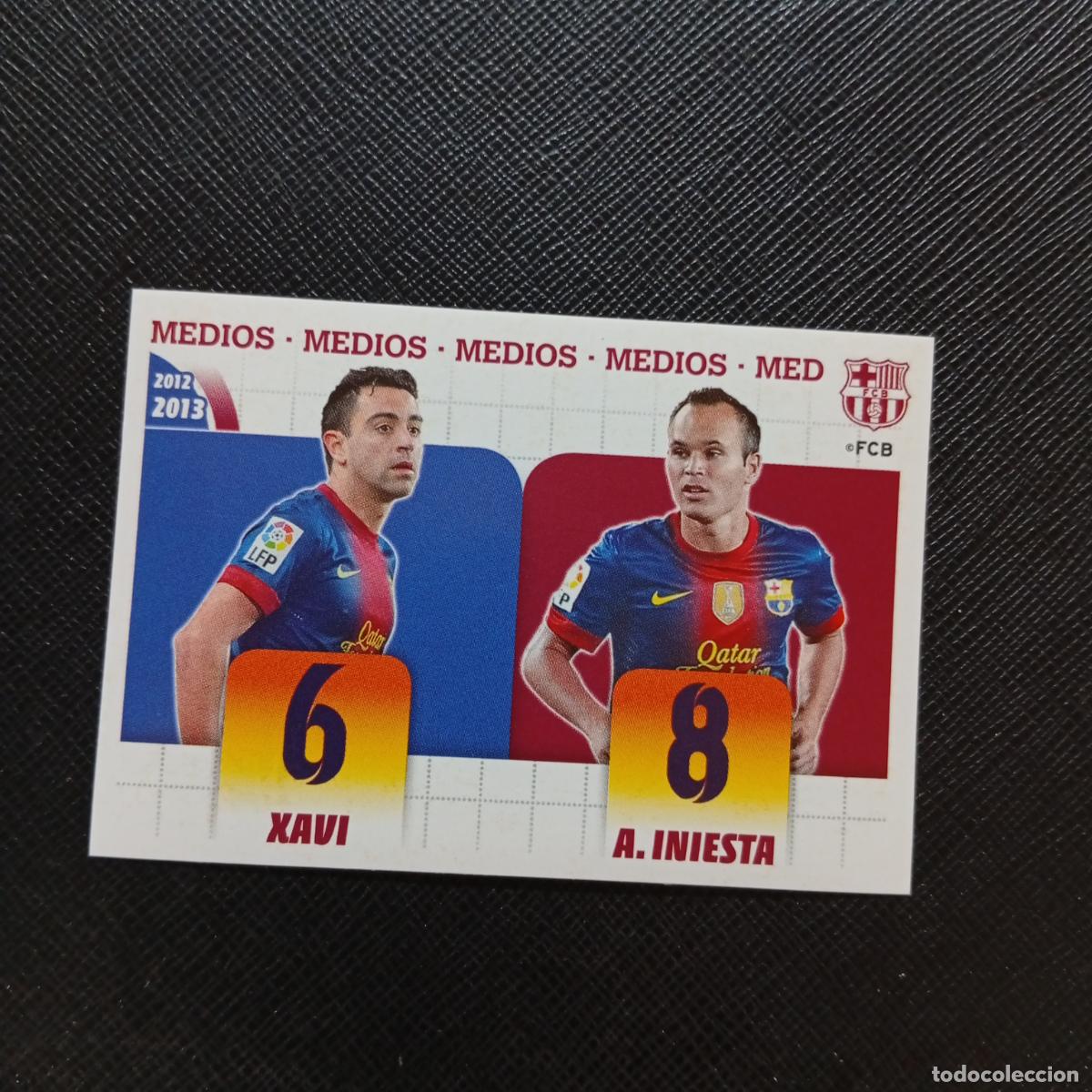 Cromos de f&uacute;tbol: 21 XAVI INIESTA BARCELONA PANINI COLECCION OFICIAL 2013 2013 12 13 - SIN PEGAR - A152 PG19