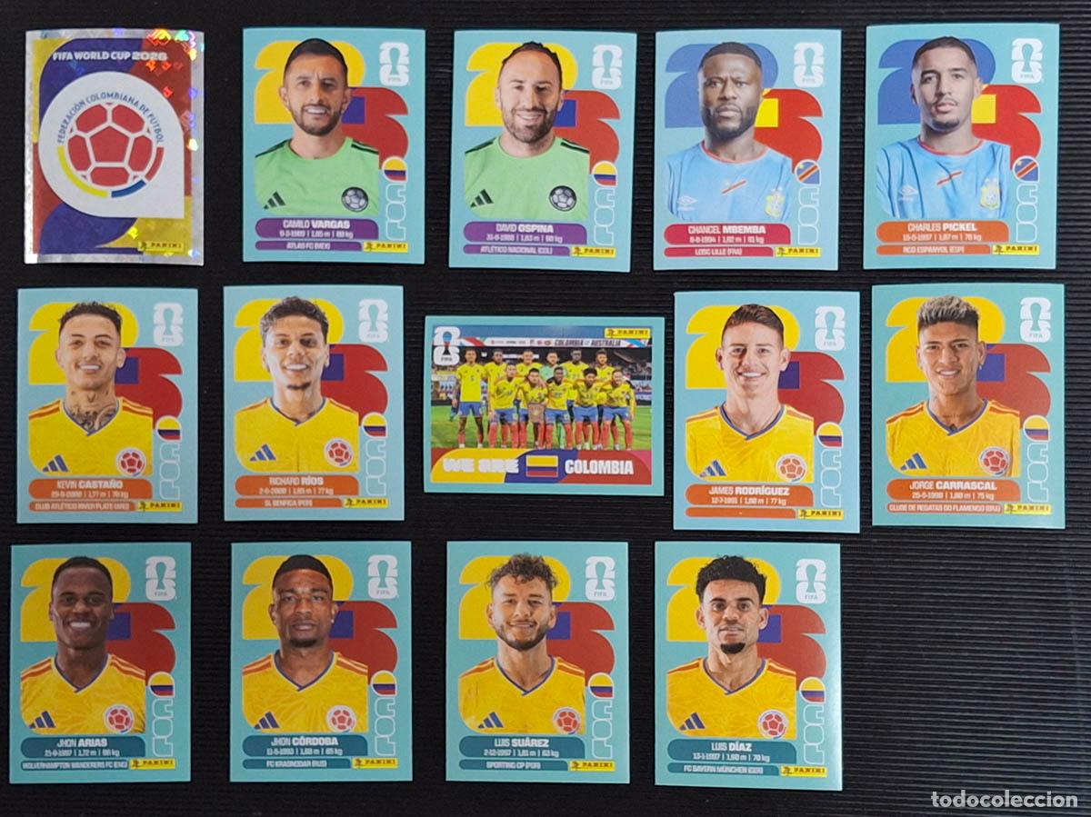 Fu&szlig;ball-Sticker: Colombia COL 14 cromos, Mundial de F&uacute;tbol 2026