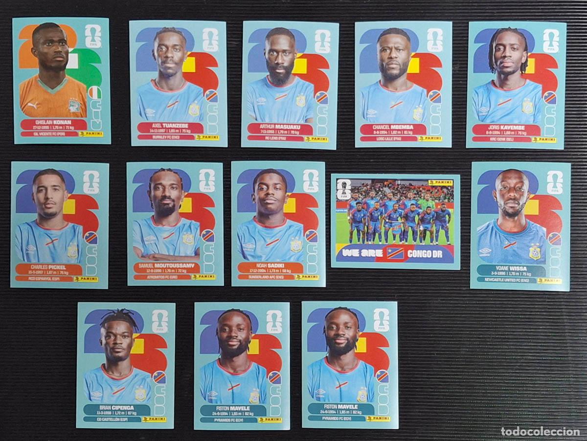 Fu&szlig;ball-Sticker: R. D. del Congo COD 13 cromos, Mundial de F&uacute;tbol 2026