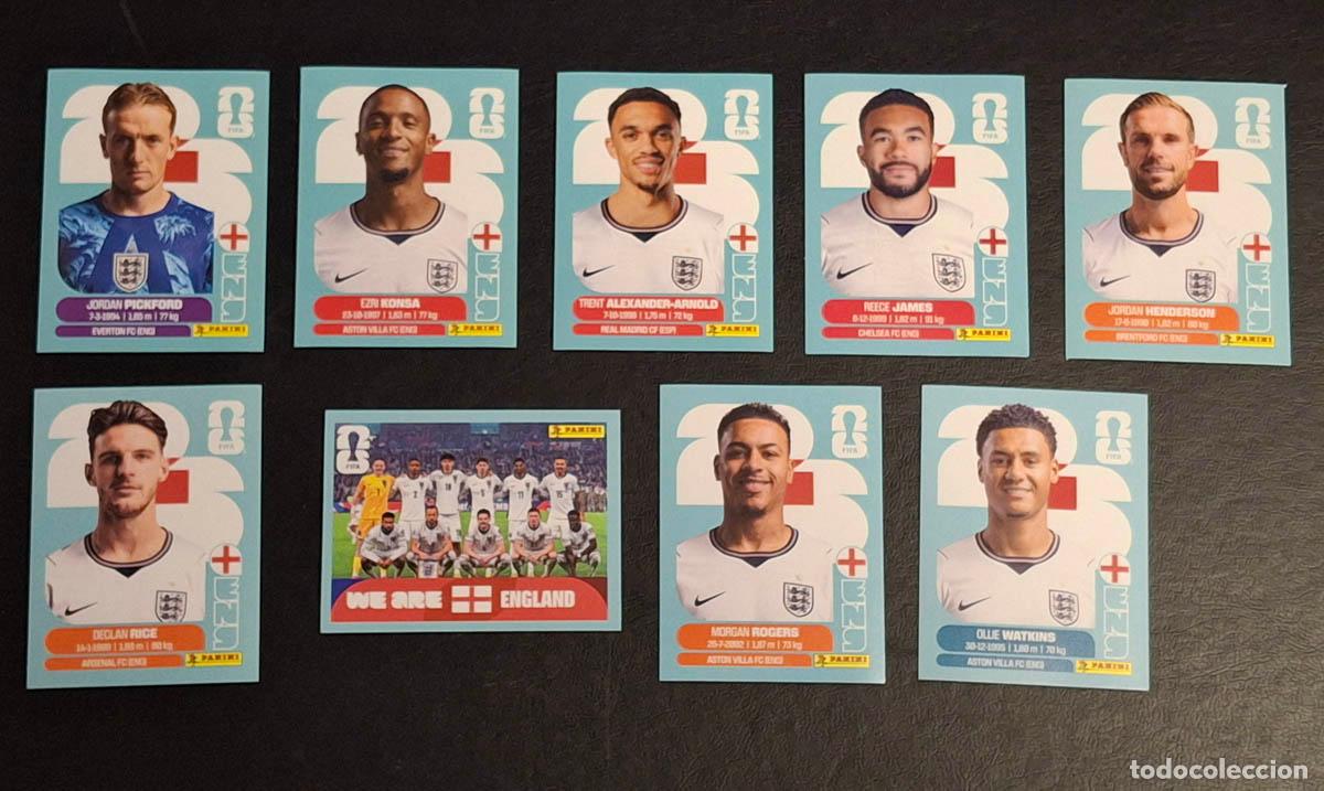 Fu&szlig;ball-Sticker: Inglaterra ENG 9 cromos, Mundial de F&uacute;tbol 2026