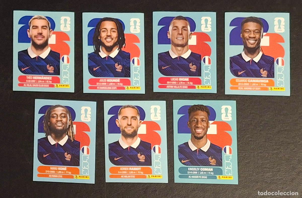 Fu&szlig;ball-Sticker: Francia FRA 8 cromos, Mundial de F&uacute;tbol 2026