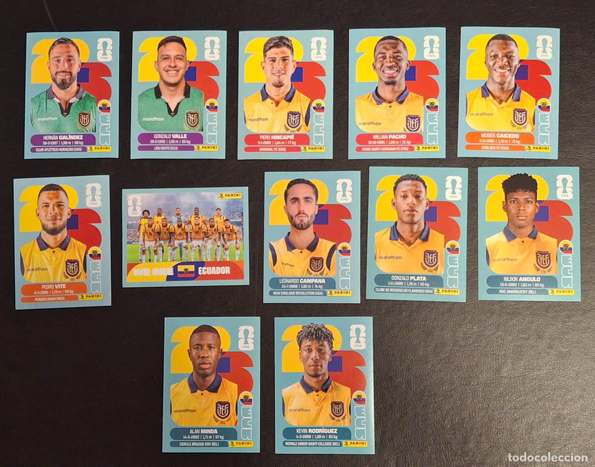 Fu&szlig;ball-Sticker: Ecuador ECU 12 cromos, Mundial de F&uacute;tbol 2026