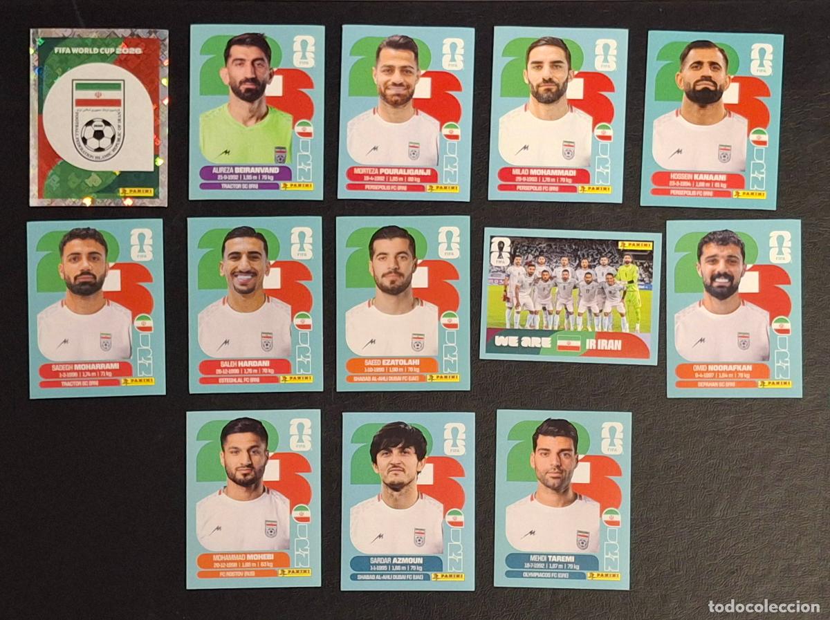Fu&szlig;ball-Sticker: Ir&aacute;n IRN 13 cromos, Mundial de F&uacute;tbol 2026