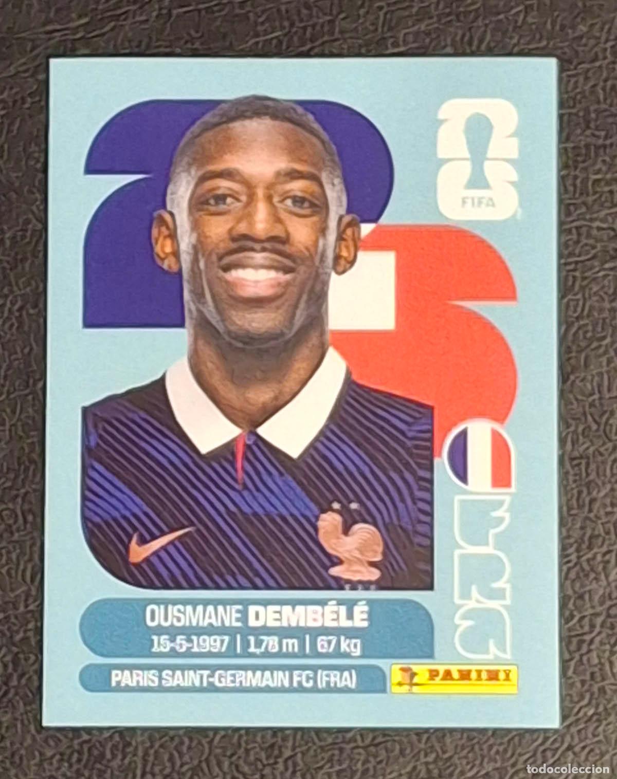 Fu&szlig;ball-Sticker: Ousmane Dembel&eacute;, Francia, Mundial de F&uacute;tbol 2026