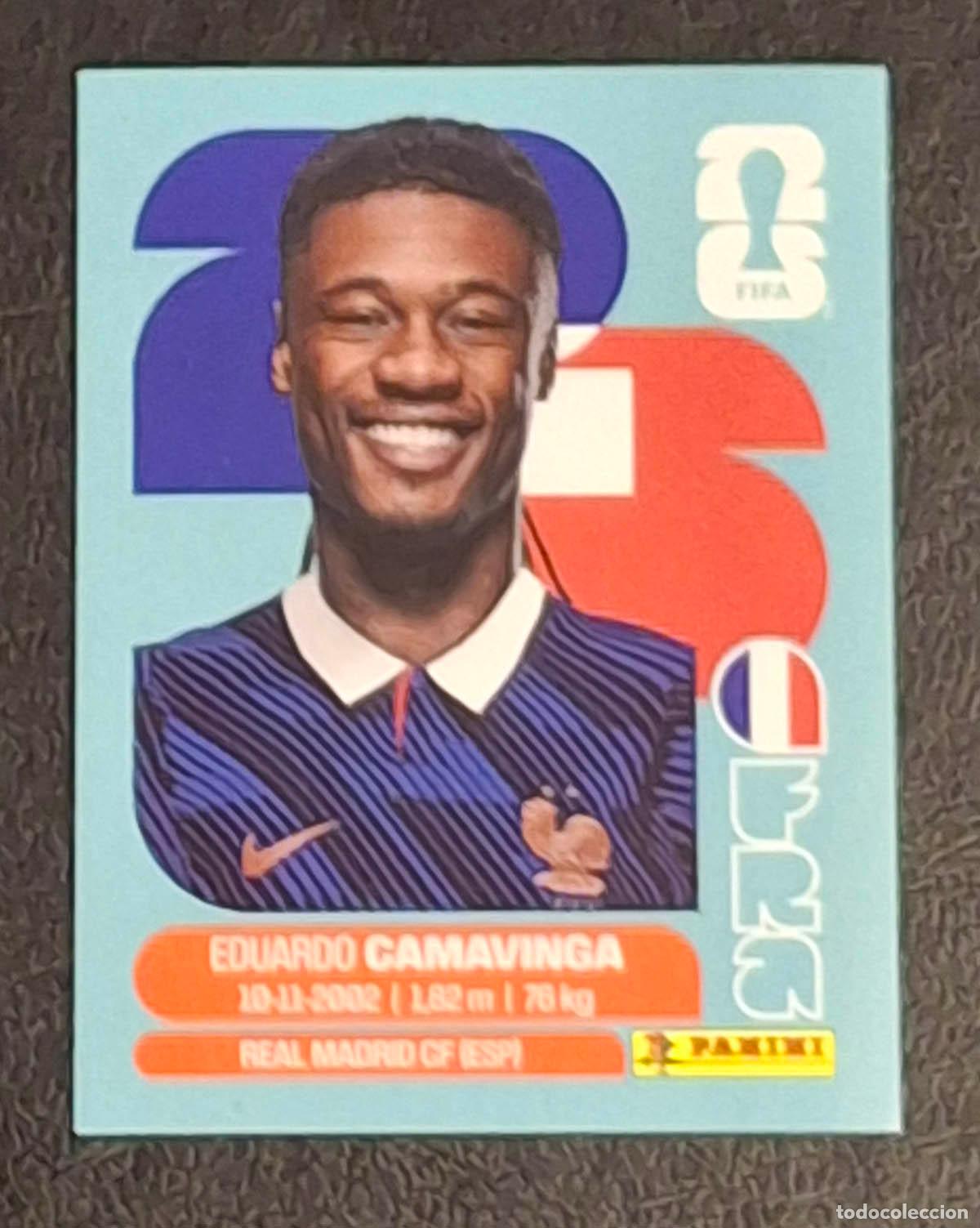 Football Stickers: Eduardo Camavinga, Francia, Mundial de F&uacute;tbol 2026