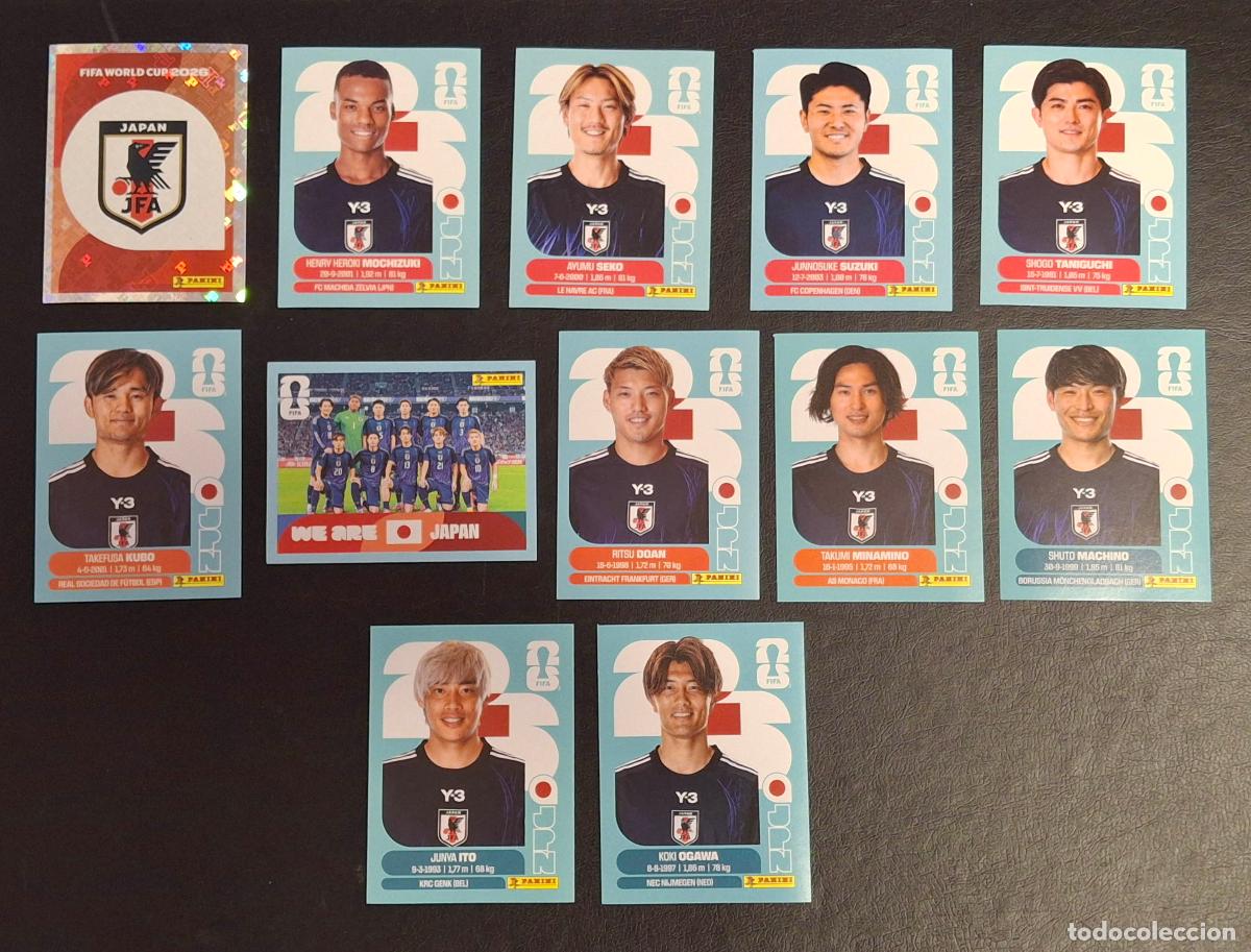 Football Stickers: Jap&oacute;n JPN 12 cromos, Mundial de F&uacute;tbol 2026