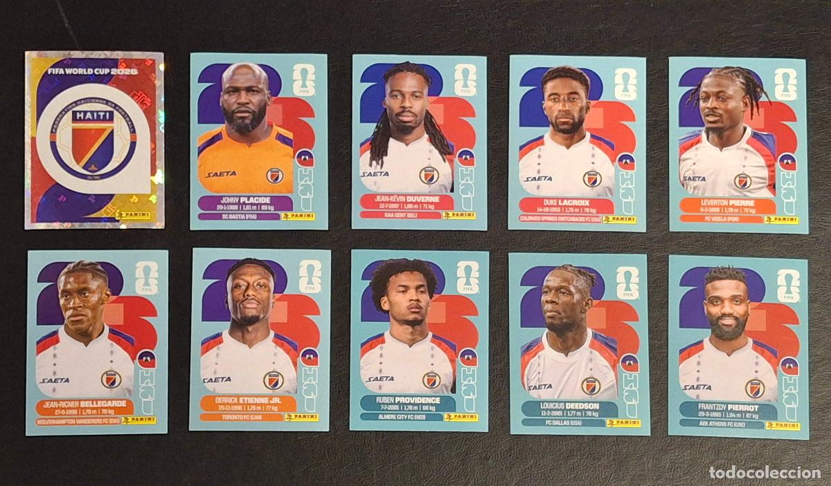 Football Stickers: Hait&iacute; HAI 10 cromos, Mundial de F&uacute;tbol 2026