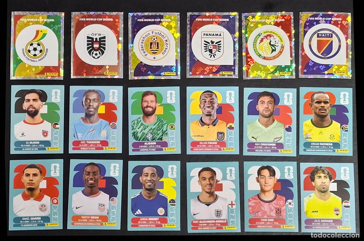 Football Stickers: 18 cromos diferentes del Mundial de F&uacute;tbol 2026, Mundial de F&uacute;tbol 2026