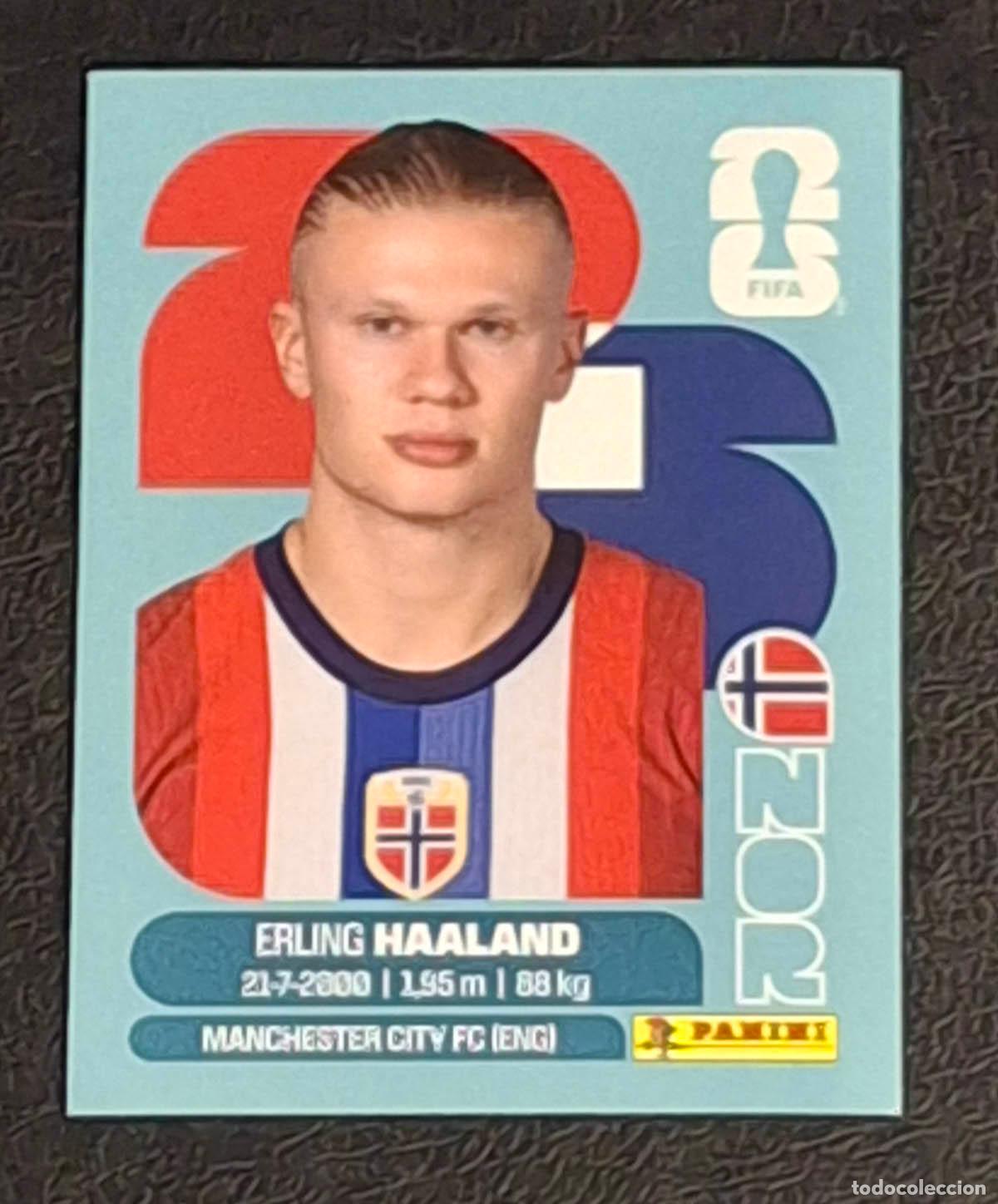 Football Stickers: Erling Haaland, Noruega, Mundial de F&uacute;tbol 2026