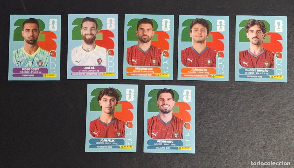 Football Stickers: Portugal POR 7 cromos, Mundial de F&uacute;tbol 2026
