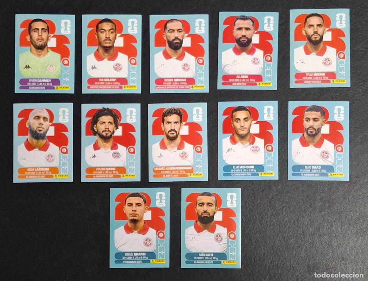 Football Stickers: T&uacute;nez TUN 12 cromos, Mundial de F&uacute;tbol 2026