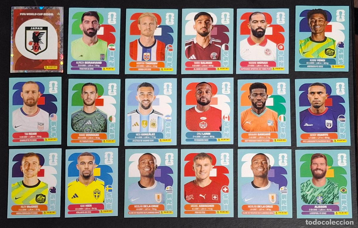 Football Stickers: 18 cromos diferentes del Mundial de F&uacute;tbol 2026, Mundial de F&uacute;tbol 2026