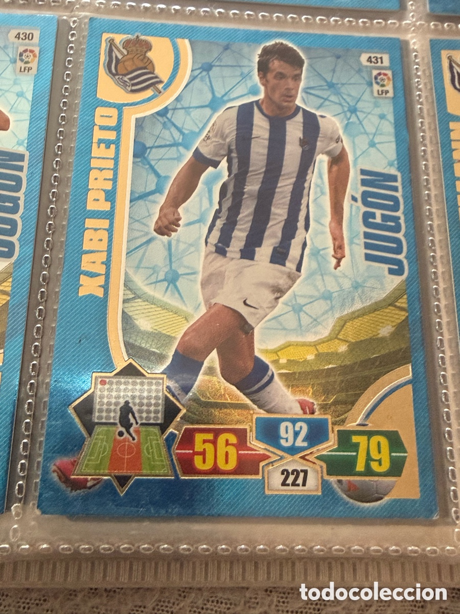 Cromos de f&uacute;tbol: Adrenalyn XL. 2013-14. XABI PRIETO ( Real Sociedad). JUG&Oacute;N