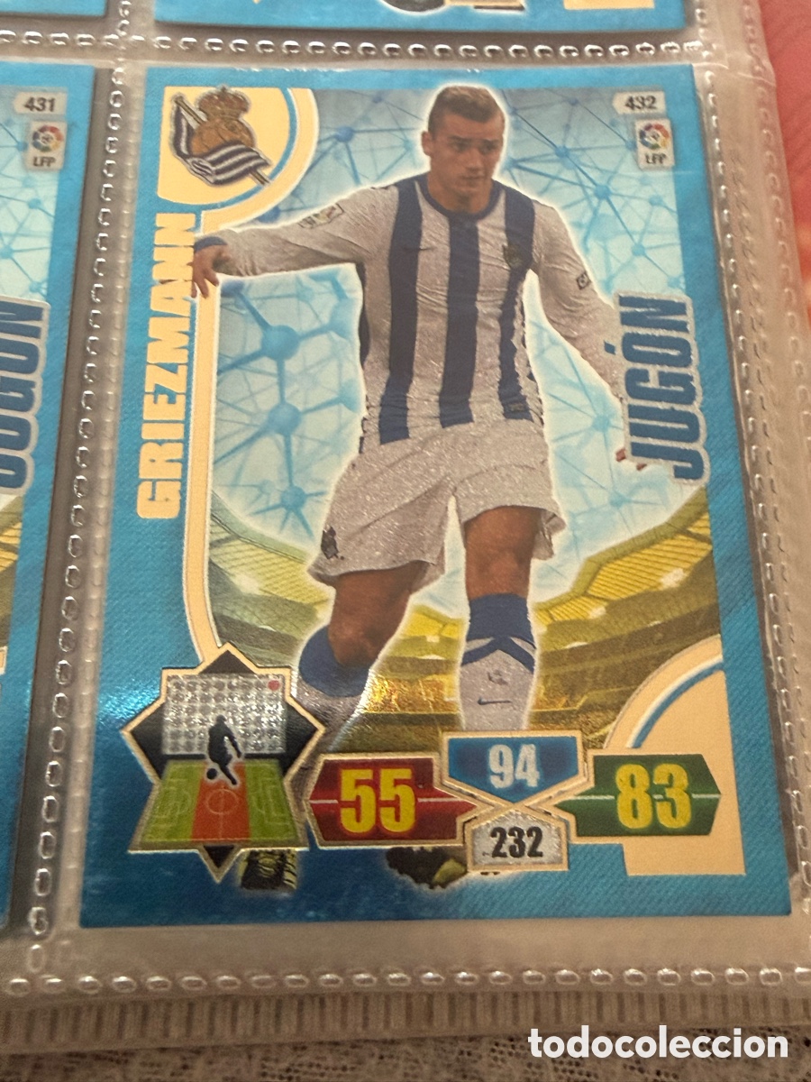Cromos de f&uacute;tbol: Adrenalyn XL 2013-14. GRIEZMANN ( Real Sociedad). JUG&Oacute;N