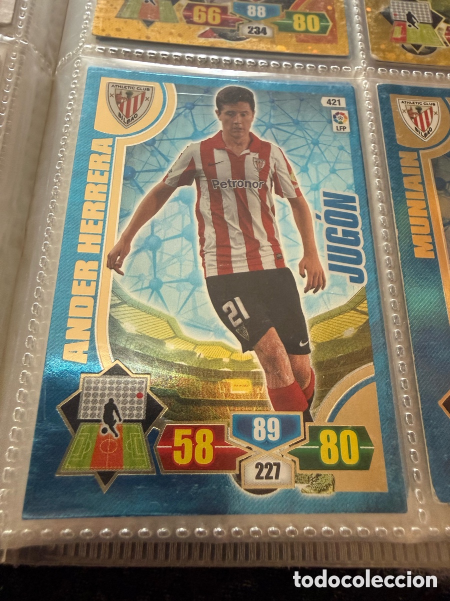 Cromos de f&uacute;tbol: Adrenalyn XL 2013-14. ANDER HERRERA ( Athletic). JUG&Oacute;N