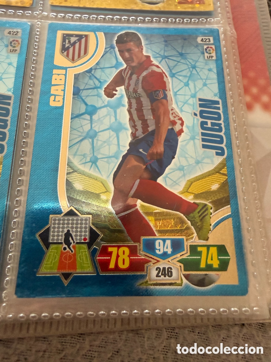 Cromos de f&uacute;tbol: Adrenalyn XL 2013-14. GABI ( Atl&eacute;tico). JUG&Oacute;N