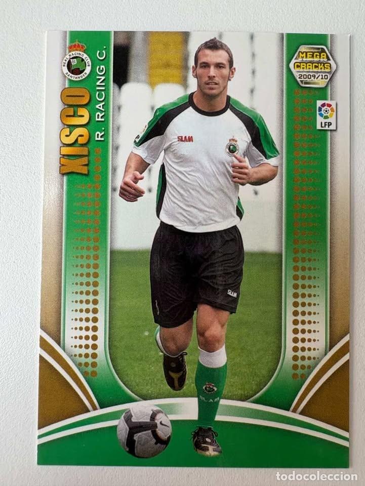 Figurine di Calcio: Carta Xisco Racing de Santander 215 Megacracks 2009-10