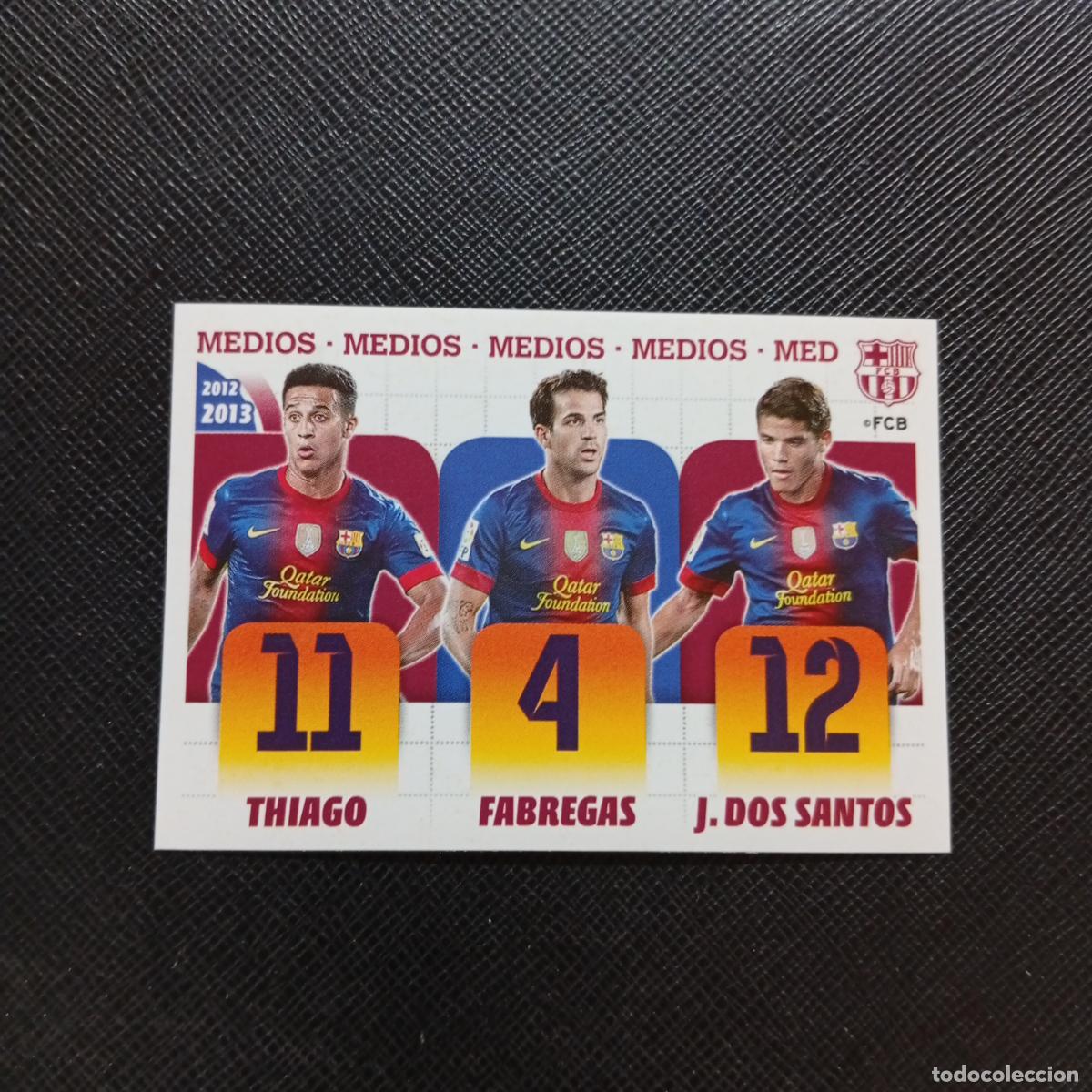 Cromos de f&uacute;tbol: 22 THIAGO FABREGAS BARCELONA PANINI COLECCION OFICIAL 2013 2013 12 13 - SIN PEGAR - A152 PG64