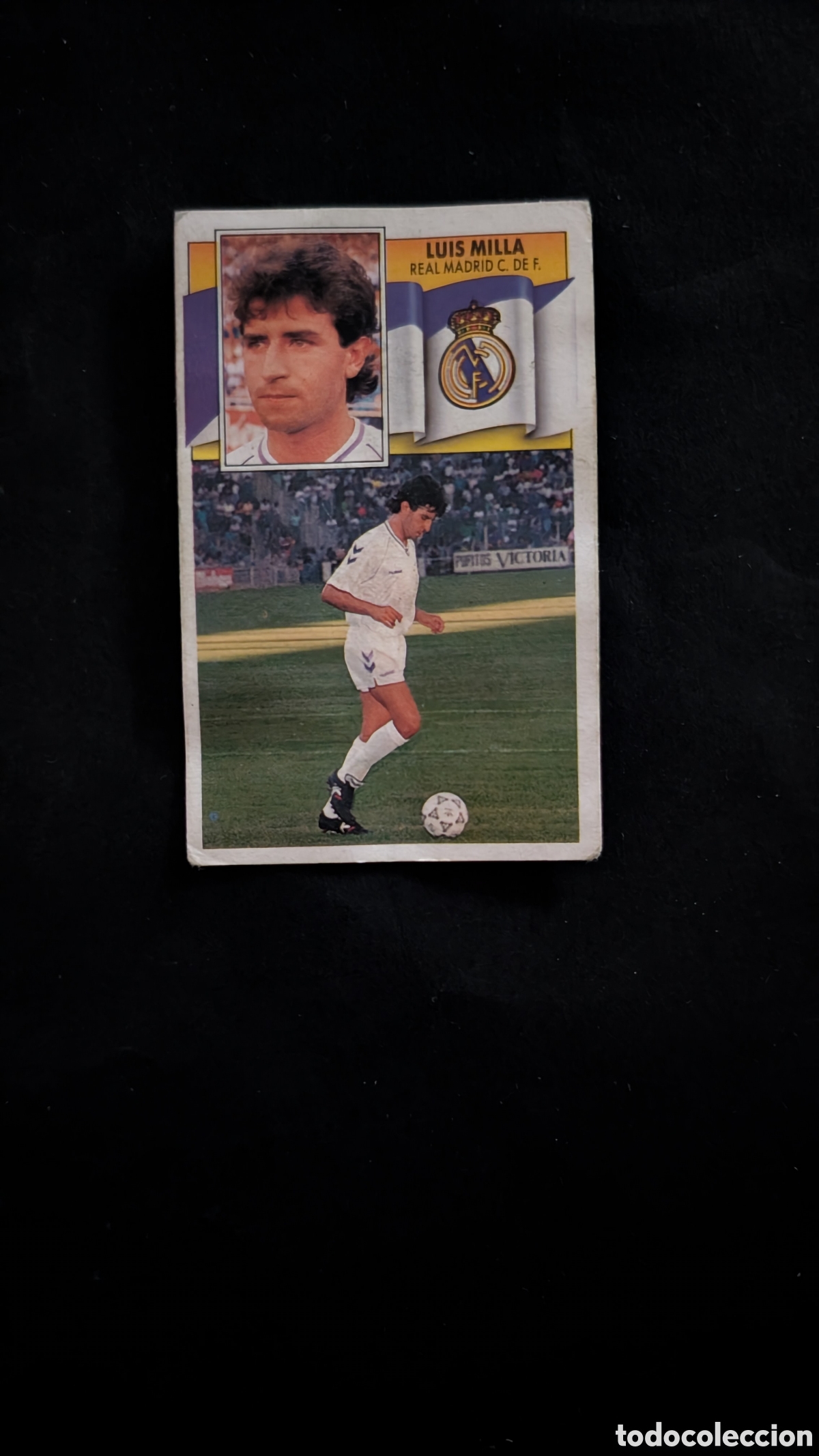 Fu&szlig;ball-Sticker: L2 LUIS MILLA REAL MADRID FICHAJE 35 LIGA ESTE 1990/91 90 91 DESPEGADO