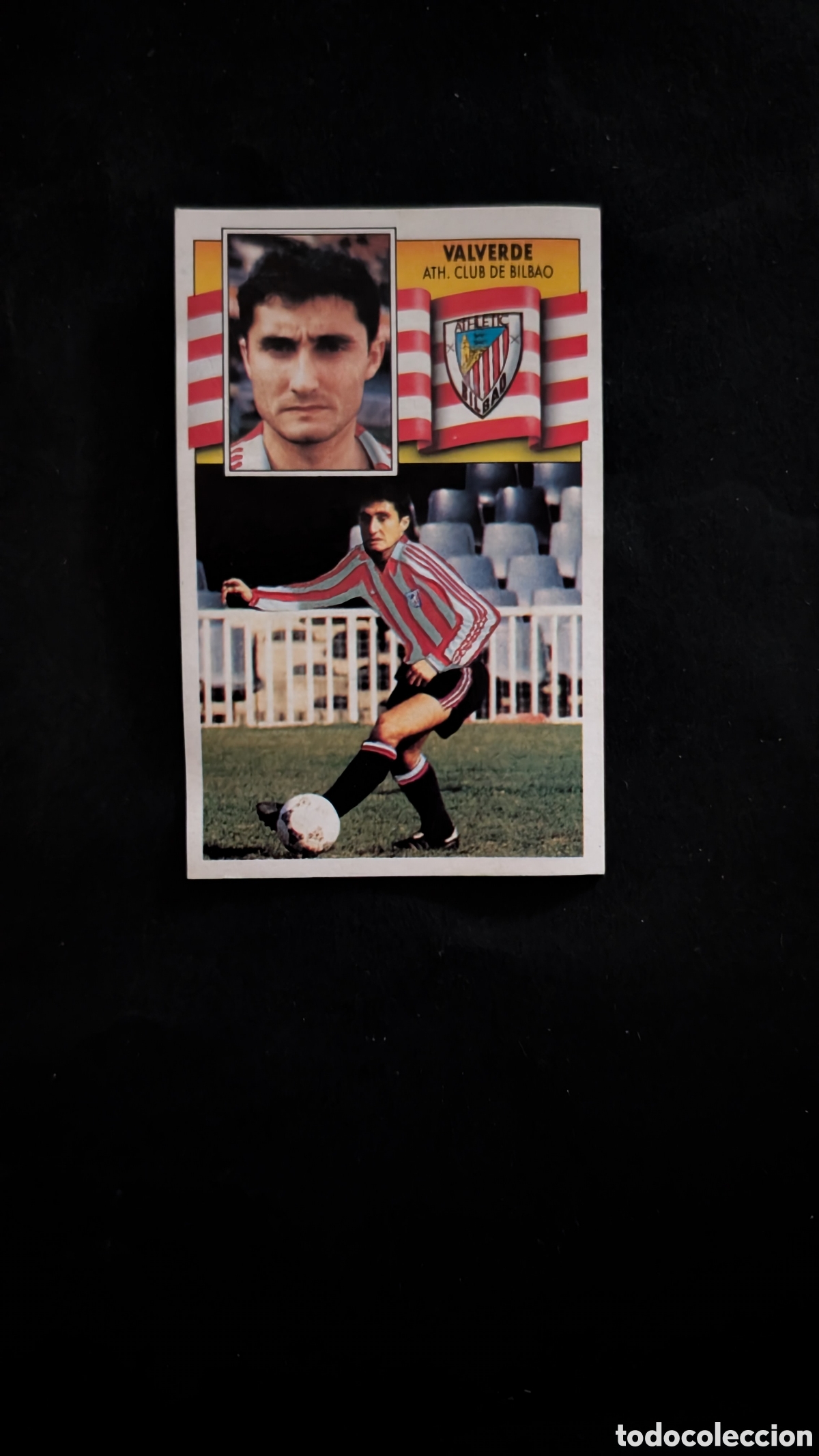 Fu&szlig;ball-Sticker: L2 VALVERDE BILBAO FICHAJE 36 LIGA ESTE 1990/91 90 91 DESPEGADO
