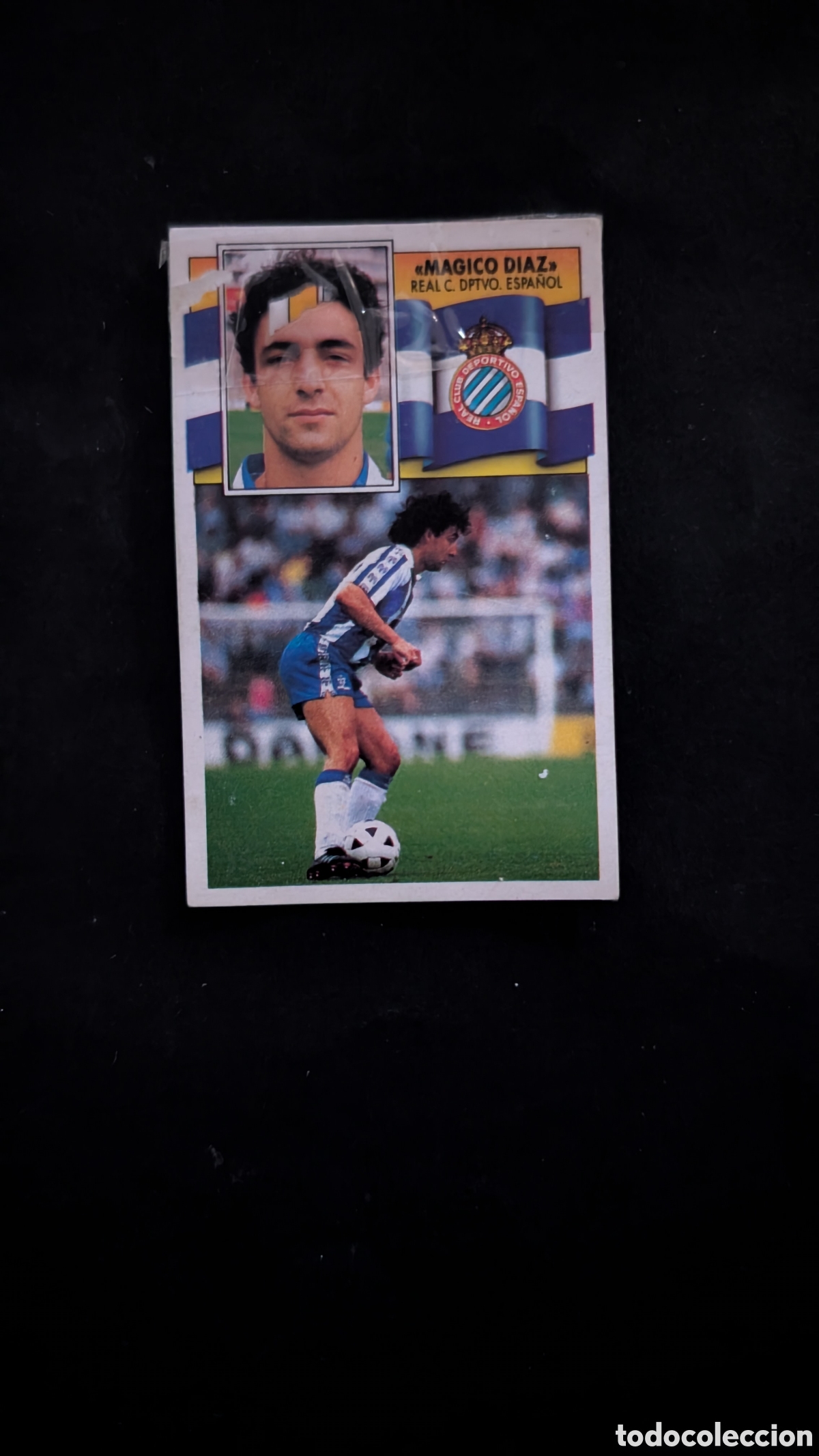 Fu&szlig;ball-Sticker: L2 MAGICO DIAZ ESPA&Ntilde;OL COLOCA LIGA ESTE 1990/91 90 91 DESPEGADO