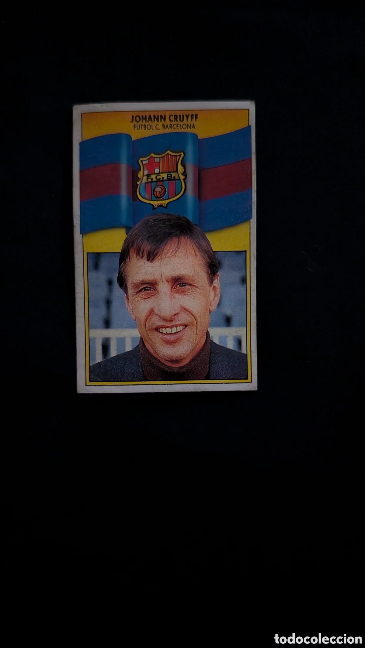 Fu&szlig;ball-Sticker: L2 JOHANN CRUYFF BARCELONA ENTRENADOR LIGA ESTE 1990/91 90 91 DESPEGADO
