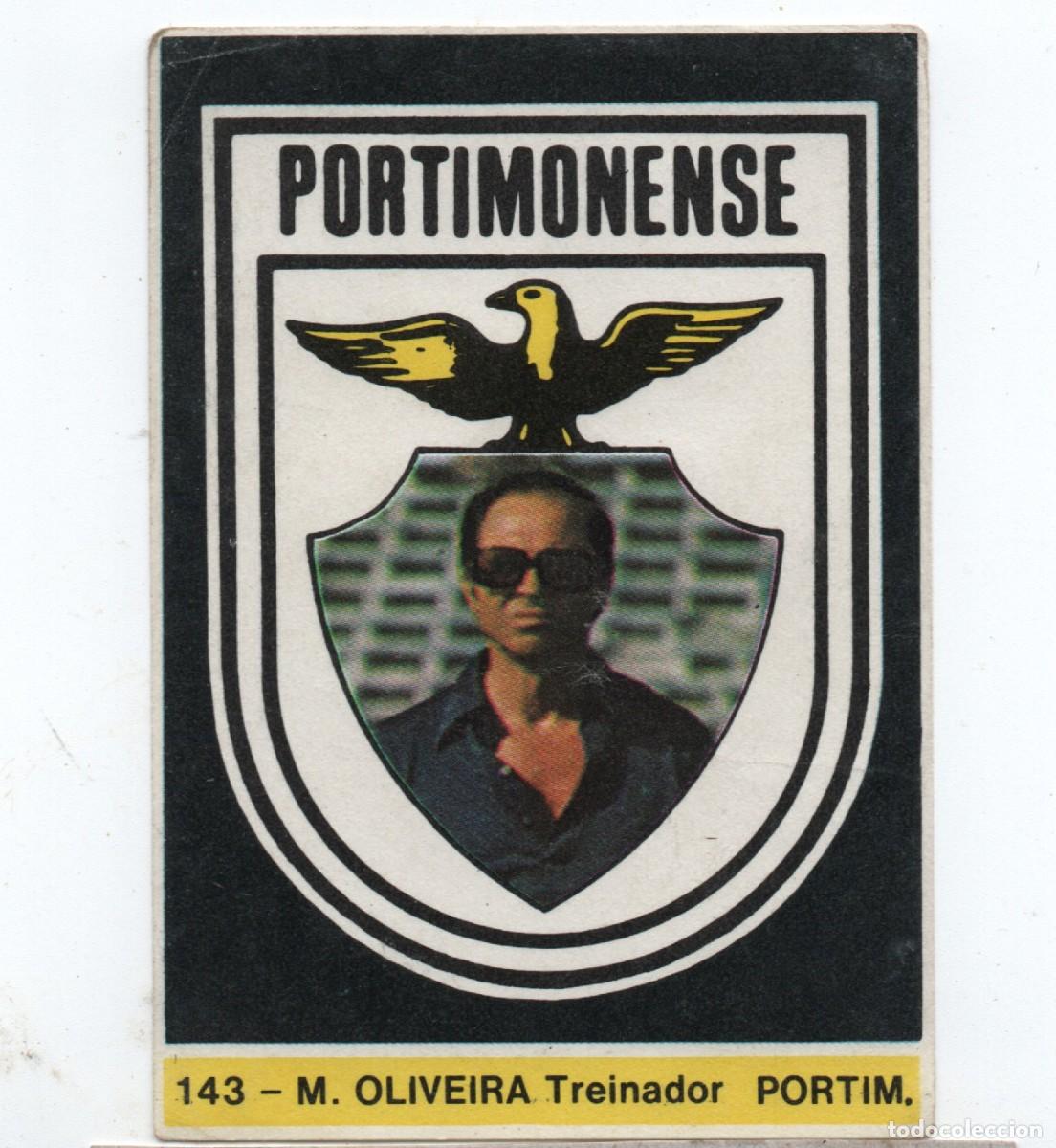 Cromos de f&uacute;tbol: PORTUGAL VINTAGE FOOTBALL STICKER # 143 M. OLIVEIRA TREINADOR PORTIMONENSE S.C.,NORMAL CONDITION