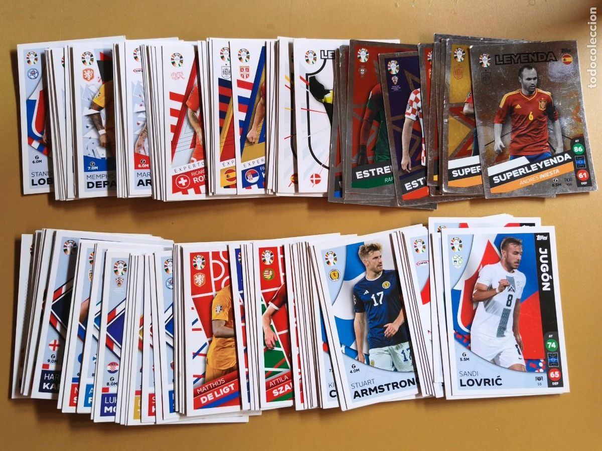 Cromos de f&uacute;tbol: euro 2024, topps match attax, falta 1 cromo