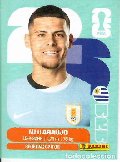 Cromos de f&uacute;tbol: CROMO PANINI MUNDIAL WORLD CUP 2026 - URU16 URU 16 - MAXI ARA&Uacute;JO - URUGUAY