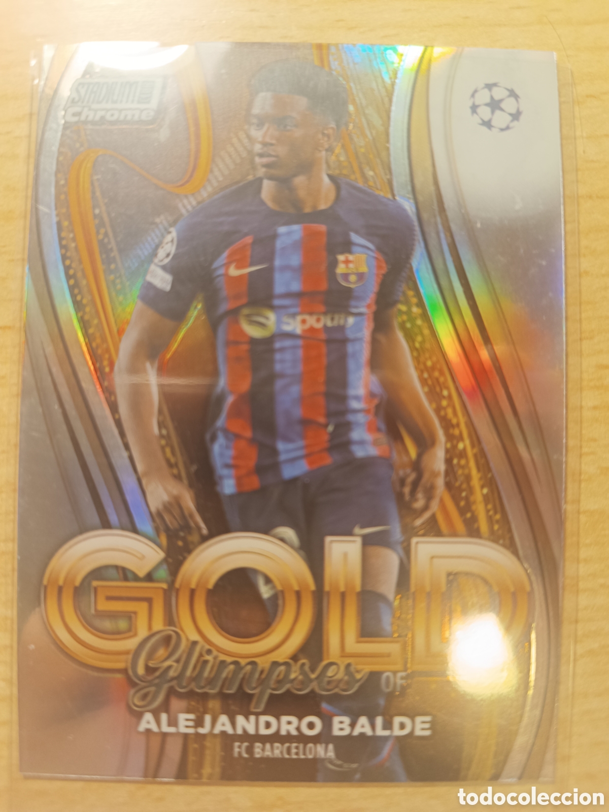 Cromos de f&uacute;tbol: GG-AB ALEJANDRO BALDE GLIMPSES OF GOLD FC BARCELONA TOPPS STADIUM CLUB CHROME 2022 23