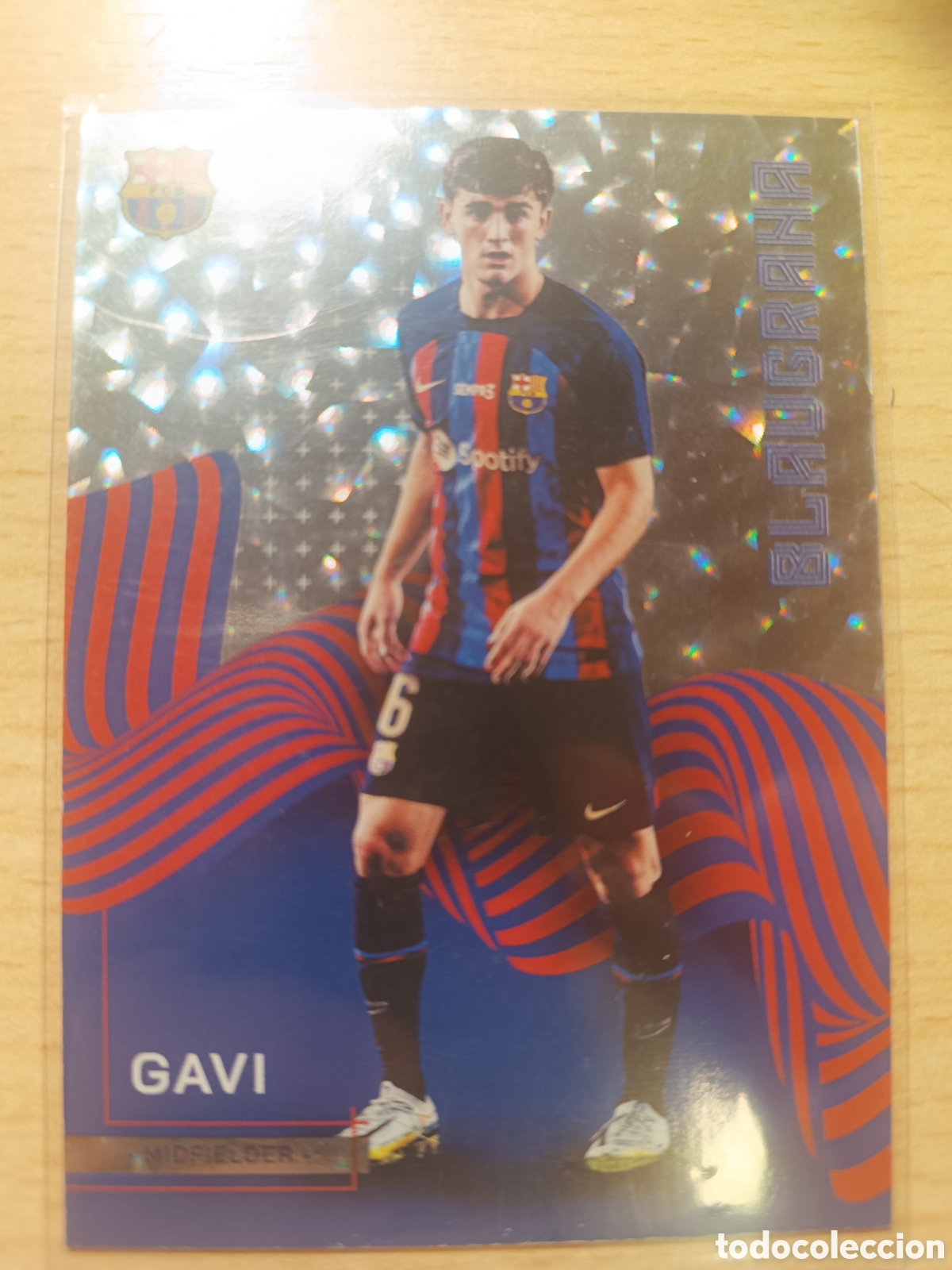Cromos de f&uacute;tbol: 43 GAVI FC BARCELONA TEAM SET ICE CRACKED PARALEL 2022 2023 TOPPS 22 23 PARALELA