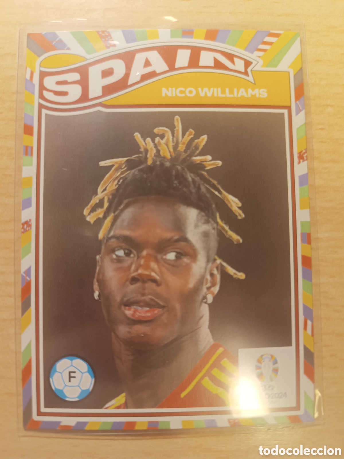 Cromos de f&uacute;tbol: 033 NICO WILLIAMS ESPA&Ntilde;A SPAIN TOPPS LIVING SET UEFA EURO 2024 ATHLETIC CLUB DE BILBAO 24 EUROCOPA